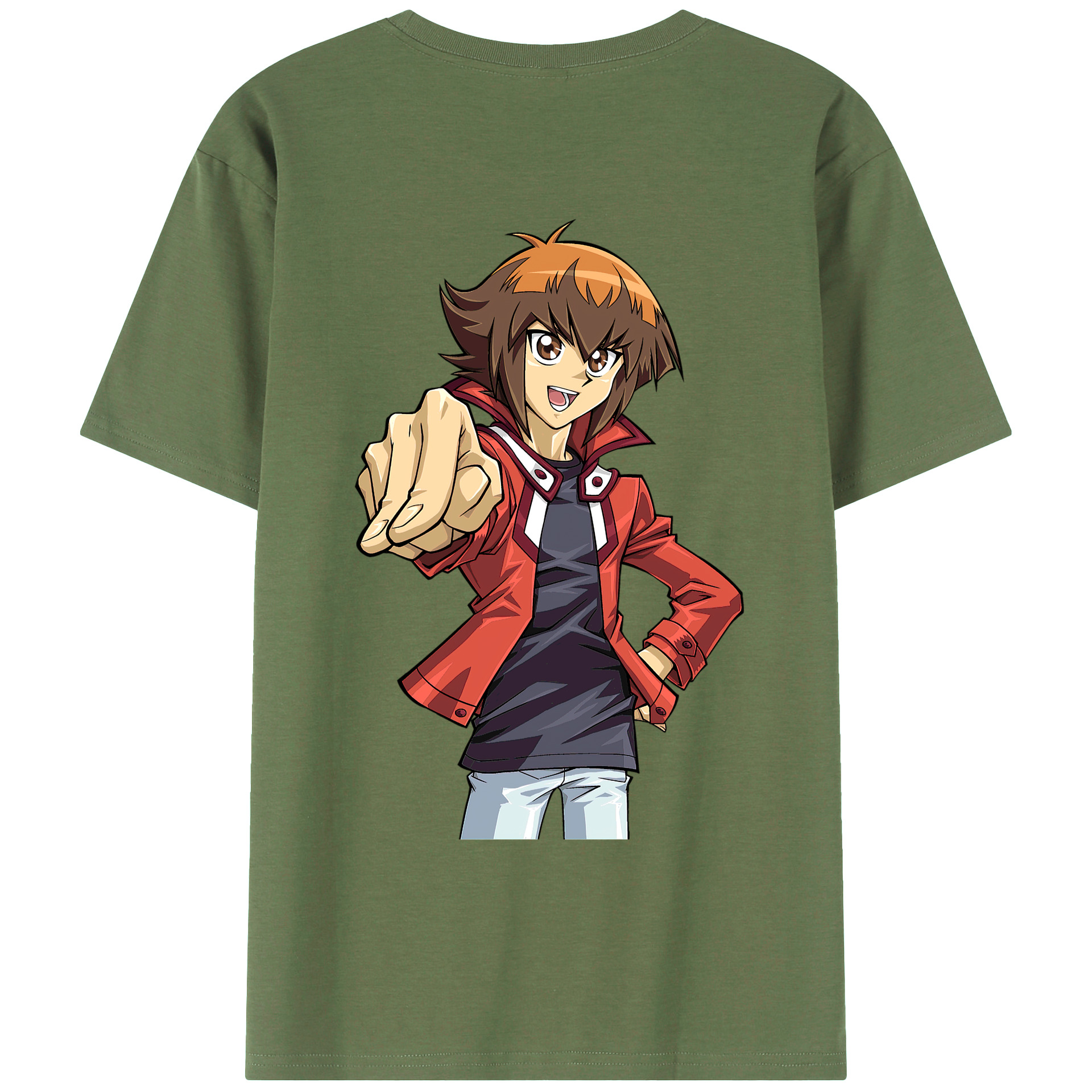 （画像用） 遊☆戯☆王 Yu-Gi-Oh! 綿100％ メンズ半袖Tシャツ（バックプリント） 通気性